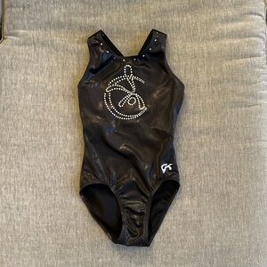 GK shiny black leotard, AXS